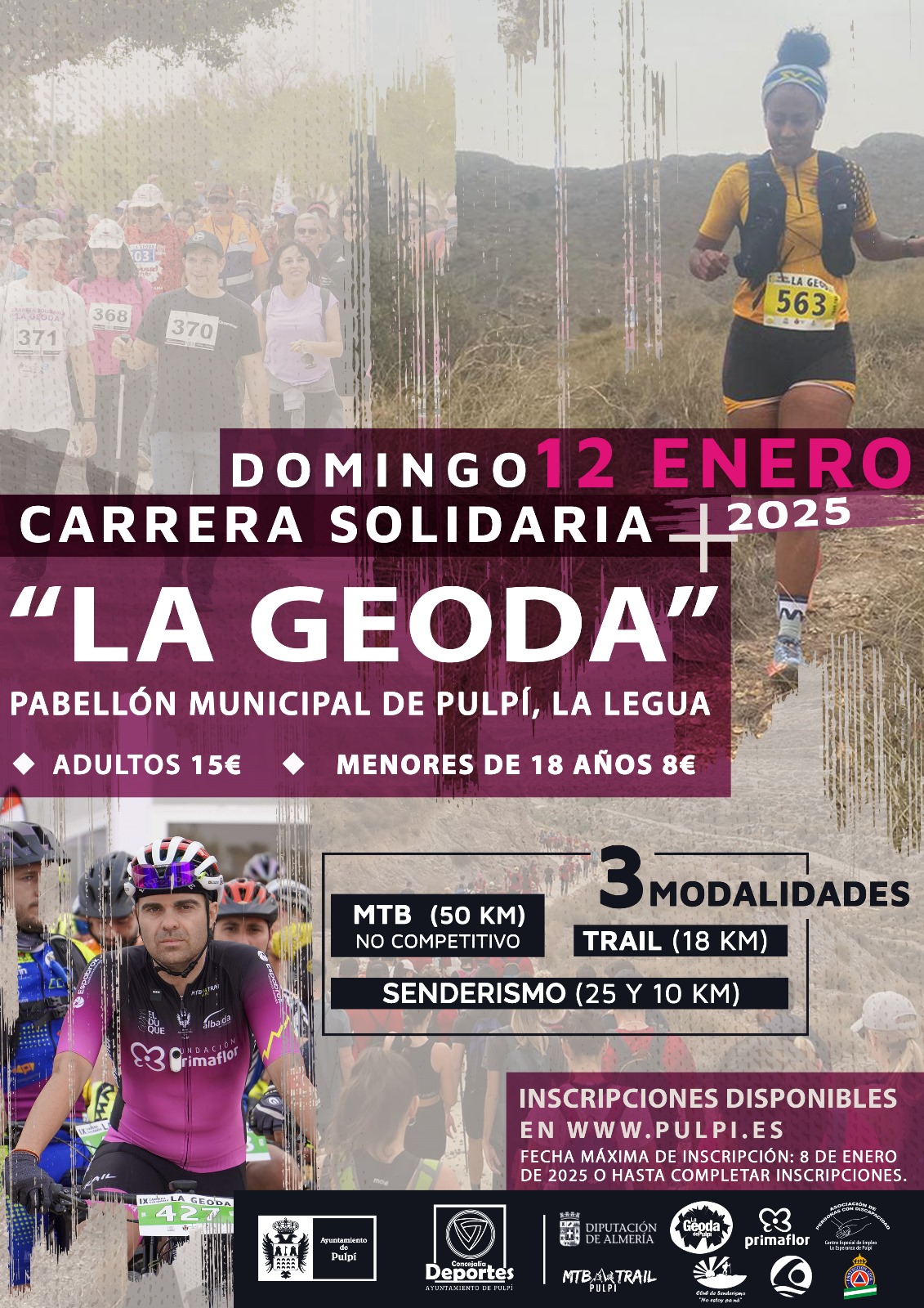 CARRERA SOLIDARIA LA GEODA DE PULPI DOMINGO 12 ENERO 2025